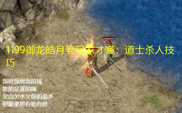 1.99御龙皓月老玩家才懂:道士杀人技巧
