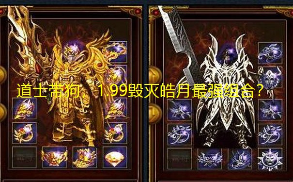 道士带狗，1.99毁灭皓月最强组合？